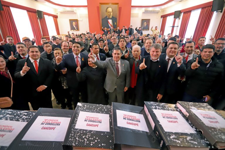 Dirigencia del Cordillera entregó más de 12 mil afiliaciones al presidente Cartes