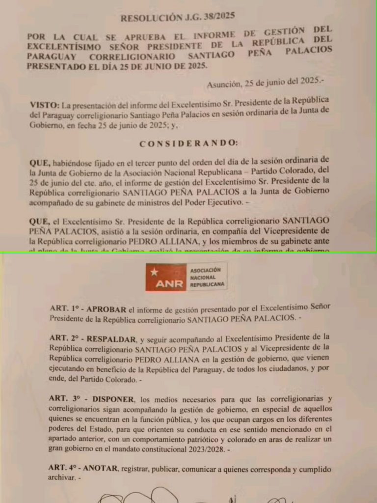 Resolución J.G. 38/2025